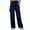 Navy, variant on Krdevn Womens Pants - Women's Casual Pants High Waist Straight Leg Trousers with Side Pockets Comfortable Stretch Athletic Workout Yoga Pants,Pants for Women,Size:M