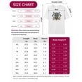 thumbnail image 7 of T Shirts for Women Short Sleeve Cotton Crewneck T-Shirt, Vintage Abstract Ox Skull Axe Tee Tops Casual Basic T-Shirts, XS-5XL White 3XL, 7 of 7