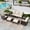 Beige, variant on Summit Living 7-Seat Wicker Patio Furniture Set with 2 Swivel Chairs & 3-Seat Sofa with 2 Ottoman & 1 Coffee Table, Outdoor Sectional Conversation Set for Garden, Beige