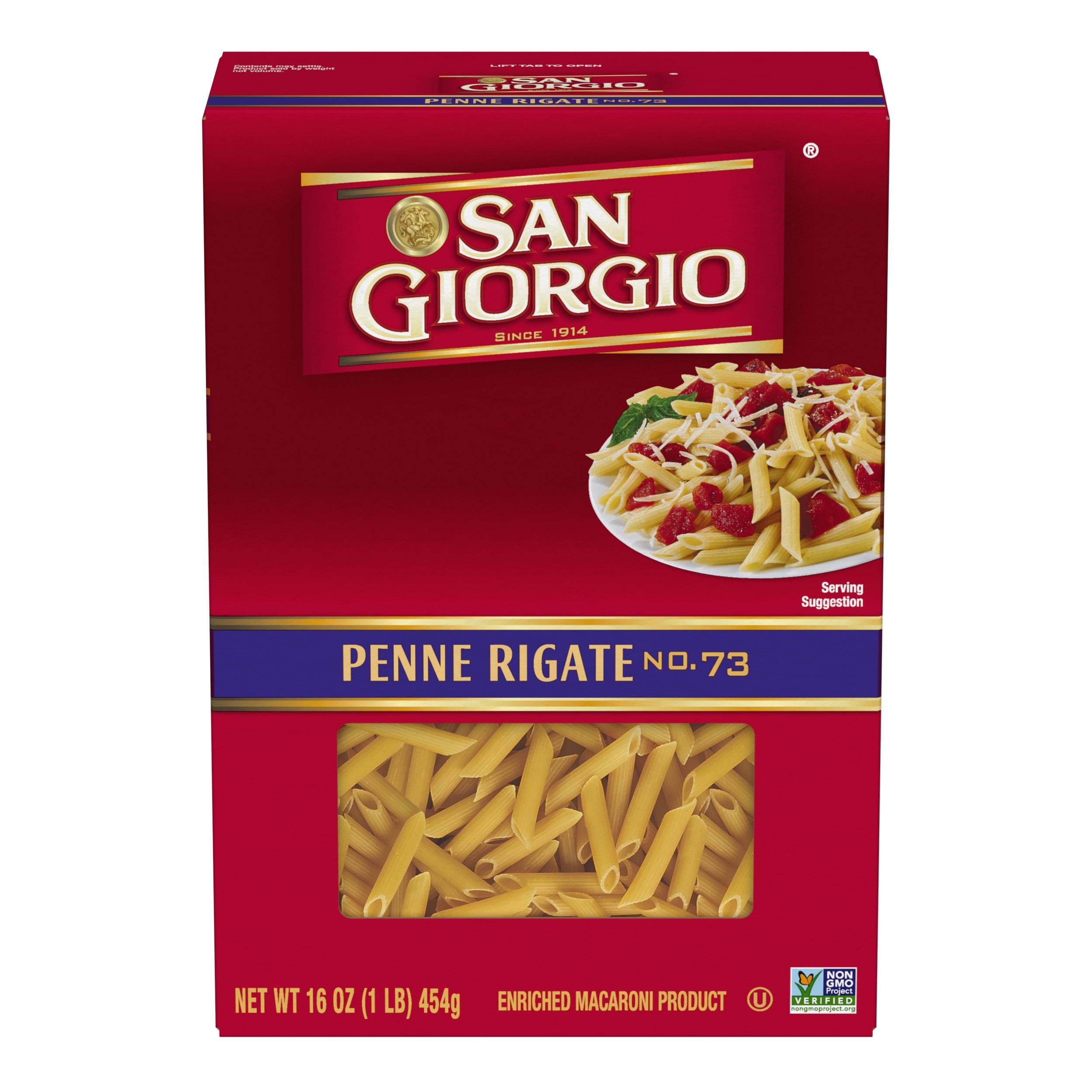 (2 pack) San Giorgio Penne Rigate Pasta, 16-Ounce Box