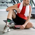 thumbnail image 6 of Women's Men's America Mexican Flag Colorful Novelty Pattern Crew Athletic Socks, 6 of 7