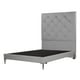 thumbnail image 3 of Base Cama Slim Matrimonial Dicasa con Cabecera Ikki Gris, 3 of 7