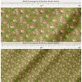 thumbnail image 2 of Soimoi Green Cotton Cambric Fabric Balloon & Teddy Bear Kids Print Fabric by the Yard 56 Inch Wide, 2 of 7