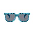 thumbnail image 2 of Pixel UV Protect Gamer Sunglasses Adult Kids Party Favors Blue, 2 of 6