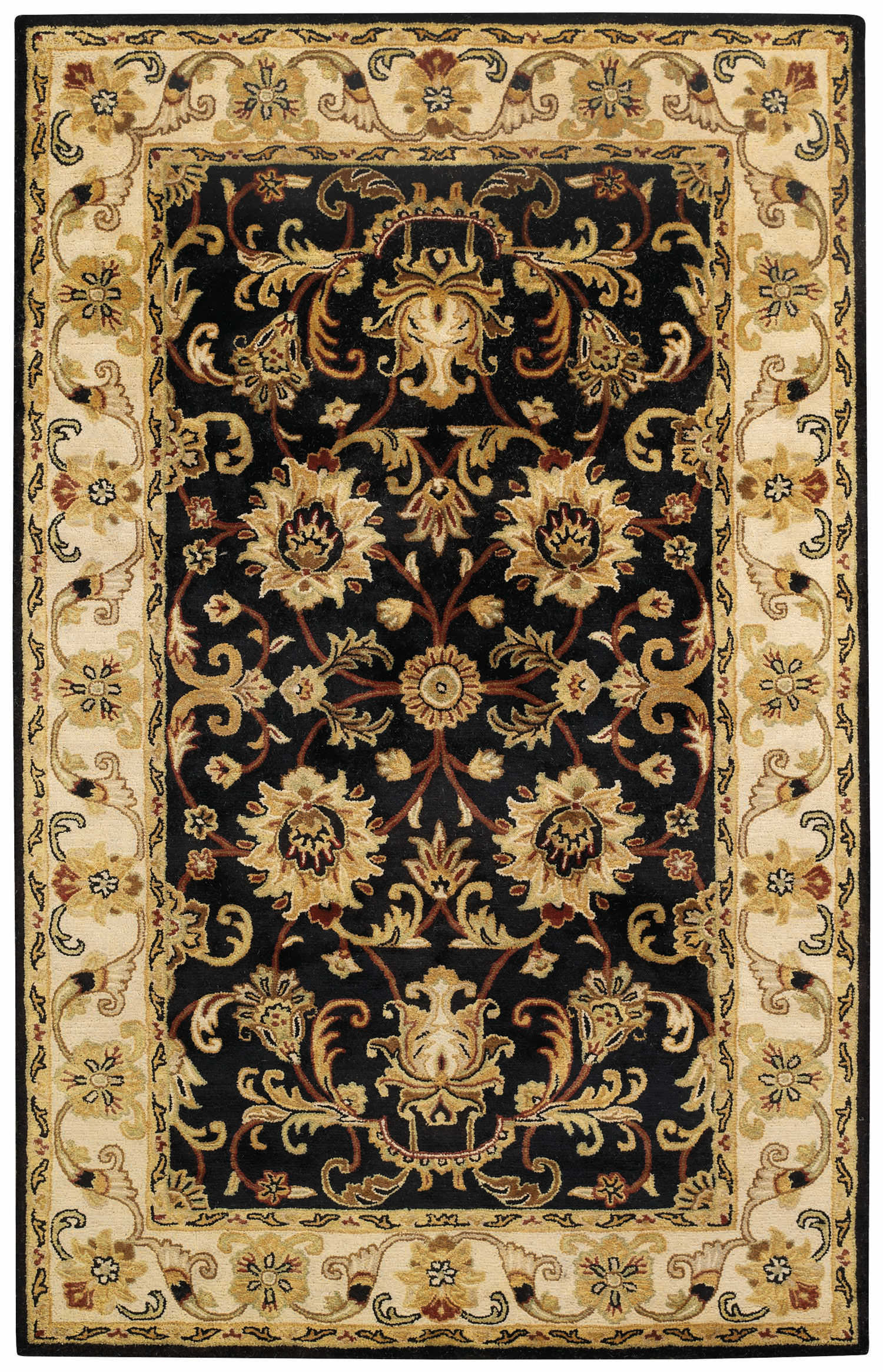 Capel Rugs Guilded Rectangular Hand Tufted Area Rug Onyx 2' 6" x 3