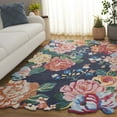 thumbnail image 2 of SAFAVIEH Jardin Vincent Floral Area Rug, Navy/Pink, 4' x 6', 2 of 10