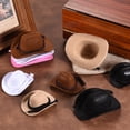 thumbnail image 4 of Uxcell Mini Cowboy Hats, Pink Miniature Western Cowboy Hat Tiny Dollhouse Accessories for Crafts Dolls Wedding Party Dress Decoration Hair Accessories Snowman,2.6 x 2 x 1.2 Inch, 4 of 6