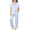 Blue Stripe, variant on Girls Pajamas Silk Satin Button Down Pjs 2 Piece Short Sleeve Sleepwear Set