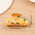 thumbnail image 4 of Yoyauz Christmas Hair Clip For Women, Christmas Tree Snowman Santa Claus Winter Strong Grip Clip, Suitable For Thick And Fine Hair Acrylic Hair Clip, 4 of 5