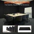 thumbnail image 4 of VEVOR Acoustic Foam Panels, 4 Pack 48 x 24 x 2 inches, Egg Designed Soundproof Wall Panels, Acoustic Panels,Sound Dampening Absorbing Panels for Studio Wall and Ceiling,Black, 4 of 8