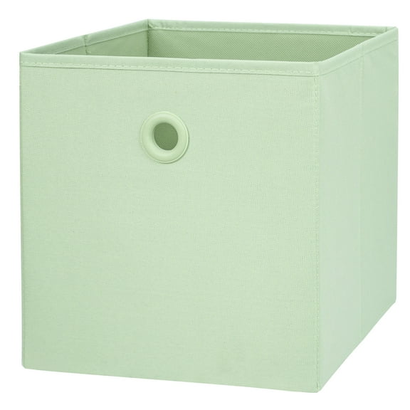 Your Zone Kids Gray Fabric Collapsible Storage Bin, 10.5" x 10.5" x 10.75"