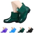 thumbnail image 6 of AUDeals Men's Short Rubber Rain Boots Waterproof Non Slip Mid Calf Mud Shoes Garden Work Outdoor Boots, 6 of 9