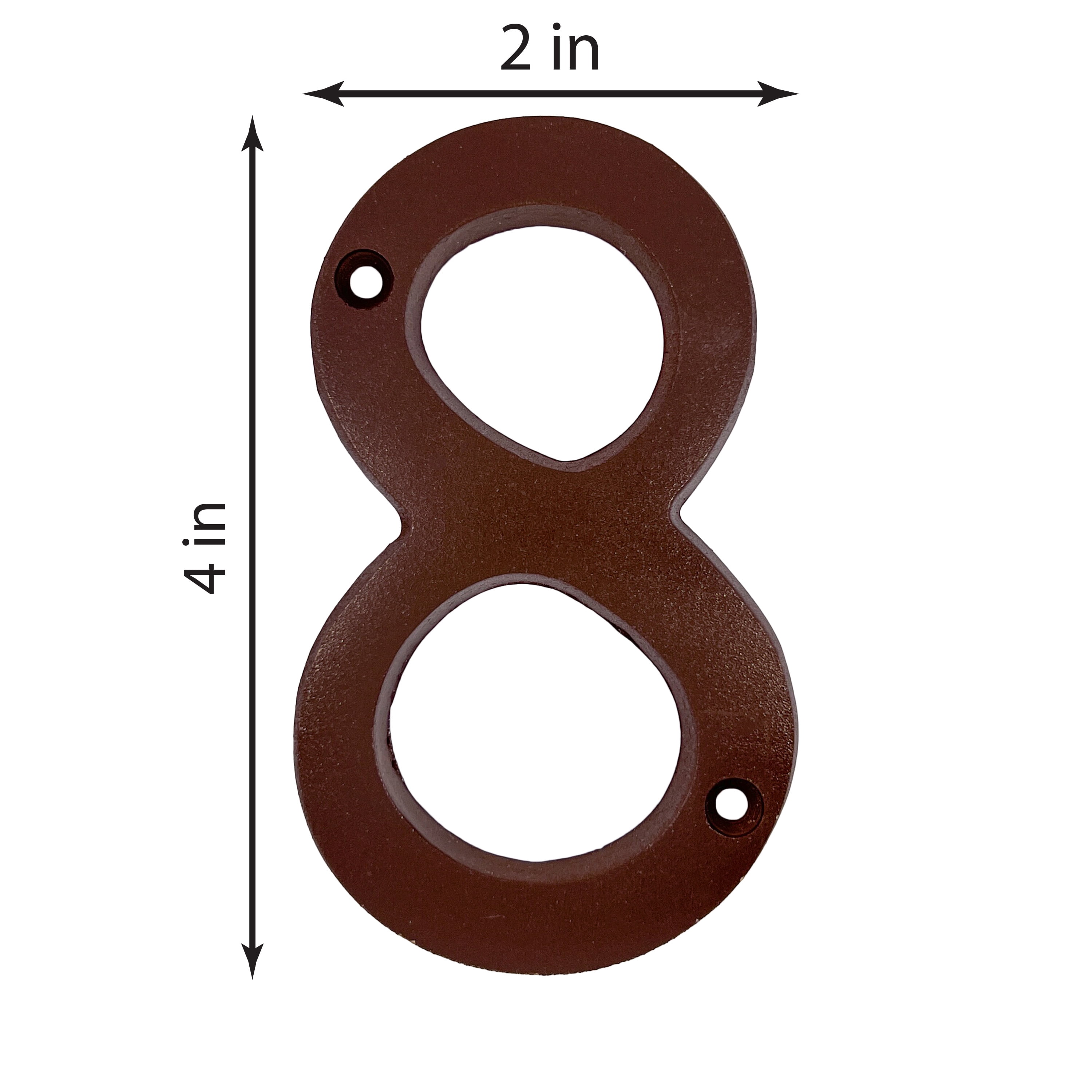 HY-KO 4" Aged Bronze Metal House Number 8