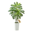 thumbnail image 1 of VEVOR 5ft Artificial Dracaena Tree Fake Plant with White Planter Indoor, 1 of 9
