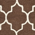 thumbnail image 5 of SAFAVIEH Cambridge Kevin Geometric Wool Area Rug, Dark Brown/Ivory, 8' x 10', 5 of 6