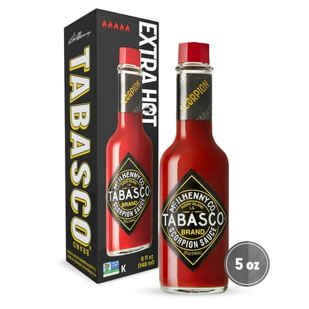 Tabasco Scorpion Pepper Sauce, 5 oz Regular Glass Bottle