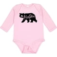 thumbnail image 3 of Inktastic Montana Black Bear Silhouette Boys or Girls Long Sleeve Baby Bodysuit, 3 of 5