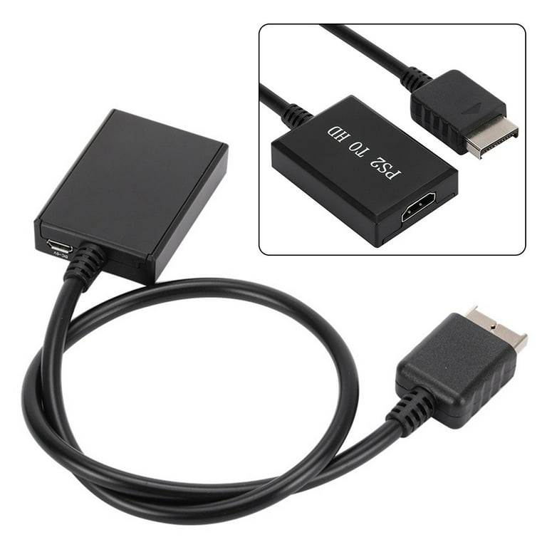 PS2 to HDMI Converter Video Adapter HD +3.5mm Audio Cable For PlayStation 2