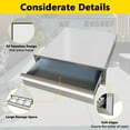 thumbnail image 6 of 24 x 6.5 Inch Outdoor Kitchen Drawers, Stainless Steel SingleLayer Access BBQ Drawers with Flush Mount Handle, 24 x 6.5 x 23 Inch, 6 of 8