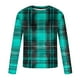 thumbnail image 3 of Blusas y camisas de manga larga con cuello redondo para hombre, blusa informal de moda con estampado de cuello redondo y manga larga, blusa estampada para hombre, blusa de poliéster, 3 of 4