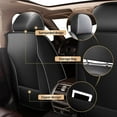 thumbnail image 2 of JIAMAOXIN Full Set Universal Car Seat Cover, Breathable and Waterproof Faux Leather Automotive Seat Covers for SUVs, Sedans, Trucks (5 Seats,Black&Grey), 2 of 5