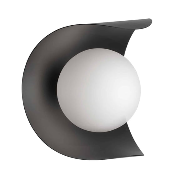 CRT-61W-MB Dainolite Crescent - One Light Wall Sconce-Matte Black Finish