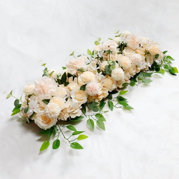 100cm DIY Wedding Flower Wall Decoration Arrangement Supplies Silk Peonies Rose Artificial Floral Row Decor Wed Arch Backdrop