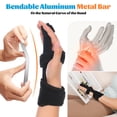 thumbnail image 5 of Fanwer Full Trigger Finger Splint, Reversible Middle Finger Extension Splint, Right or Left Adjustable Finger Brace for Straightening, Broken Finger, Mallet Finger, Arthritis, Tendonitis, 5 of 6