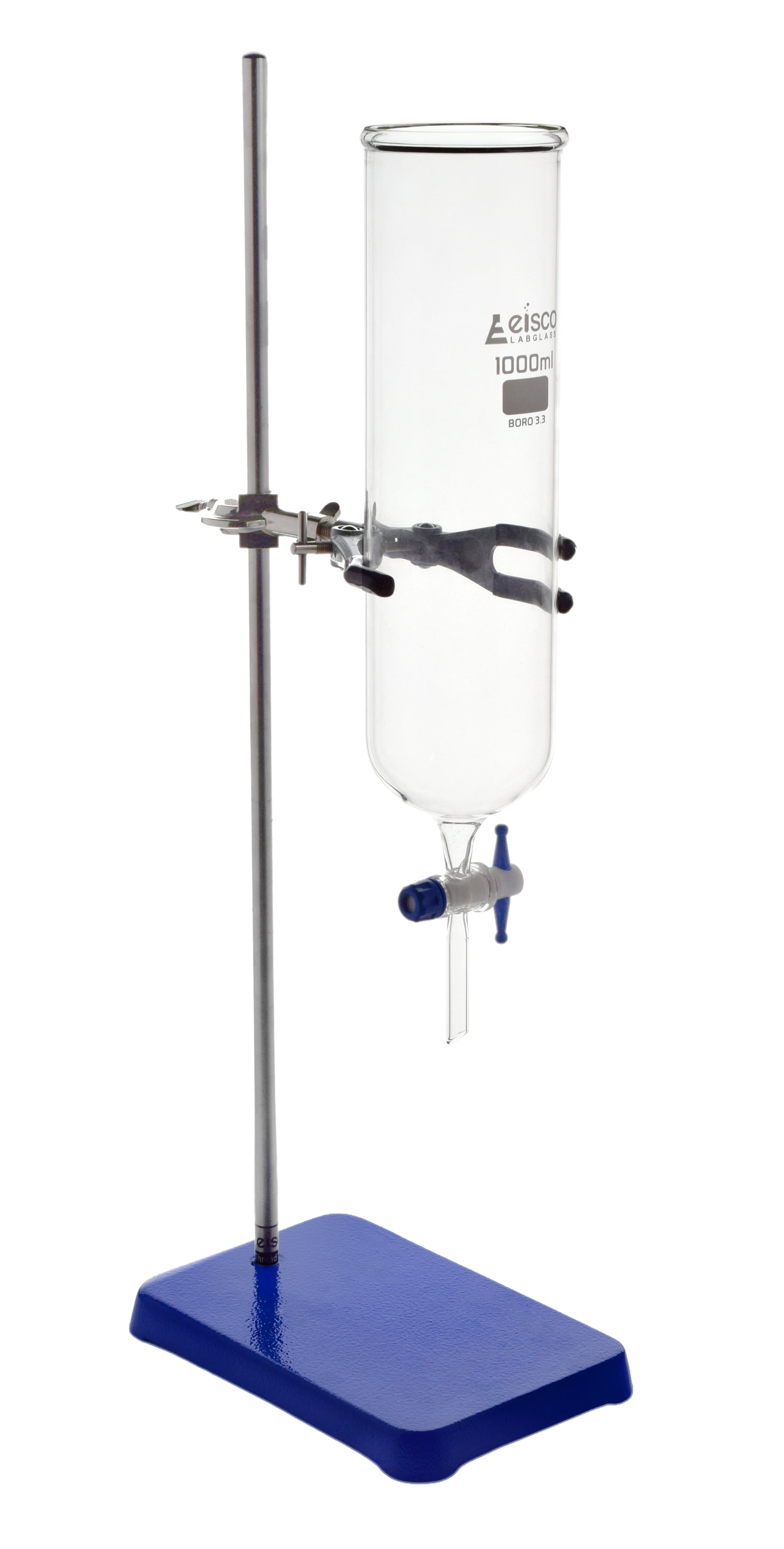 1000mL Dropping Funnel with Laboratory Support Stand Includes Glass