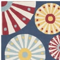 thumbnail image 2 of SAFAVIEH Martha Stewart Candy Shop Circles Wool Area Rug, Azurite, 4' x 6', 2 of 3