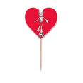 thumbnail image 1 of Etiqueta del corazón de la bandera del palillo de dientes, 1 of 3