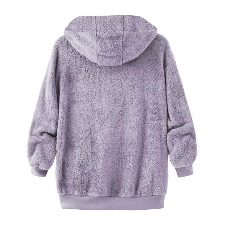 Girls sherpa deals pullover walmart