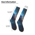 thumbnail image 2 of Daiia Sports Socks Red And Blue Fire Dragon E Printed Novelty Crew Socks for Men Women Knee High Socks Cotton Socks Soft & Breathable Support Unisex Socks, 2 of 9