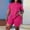 Hot Pink, variant on 2 Piece Tracksuit Set for Women, Women's Casual Short Sleeve Tops Pockets Bodycon Biker Shorts Set Jogger Outfits Running Workout Gym Clothes