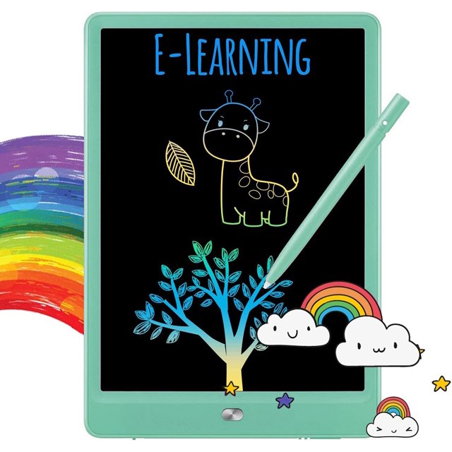 Tableta de escritura LCD Tablero de garabatos, Bloc de escritura de tableta de dibujo colorido de 10 pulgadas, Regalos para niñas Juguetes para niñas de 3 4 5 6 7 años (Verde) oso de fresa Electrónica