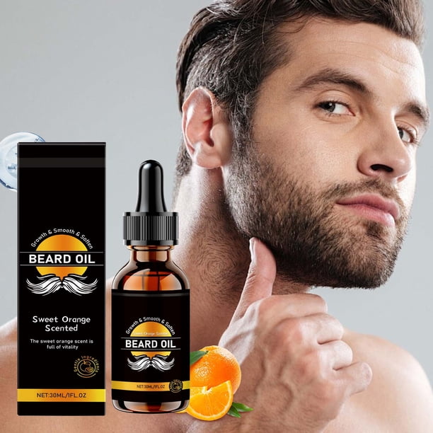 Fiudx Acetato para Barba, Aceite Suavizante para Cuidado de La Barba, Aceite Nutritivo Hidratante Diario, Solución Suavizante para La Barba, Esencial para Cuidado Masculino, Hidratación Duradera, 30
