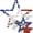 Retro Flag, variant on 4 Pcs Patriotic Decor Wooden Star Set 7in Rustic Solid Stars American Flag Decor for Independence Day Tiered Tray Mantle Shelf 4th of July Table Runner Style Memorial Day Decor (Retro Flag)