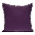 thumbnail image 7 of Parkland Collection Transitional Stripes Purple Square 24" x 24" Pillow, 7 of 7