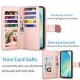 thumbnail image 2 of Wallet Case for Samsung Galaxy A16 Wallet Case 6.7" 5G (2025), [9 Card Slots] Luxury PU Leather Credit Holder Carrying Folio Flip [Detachable] Kickstand Magnetic Phone Cover & Lanyard [Rose], 2 of 5