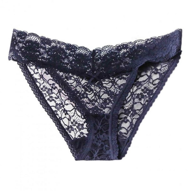 4/8 Packs Panties for Women High Waist Sexy Panties Breathable Lace Panties  (Color : C, Size : Medium)