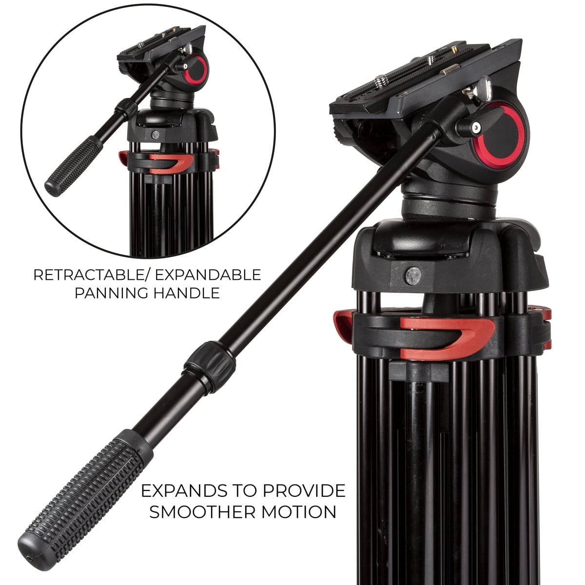 Ultimaxx Professional 72" Deluxe Video / Camera Tripod