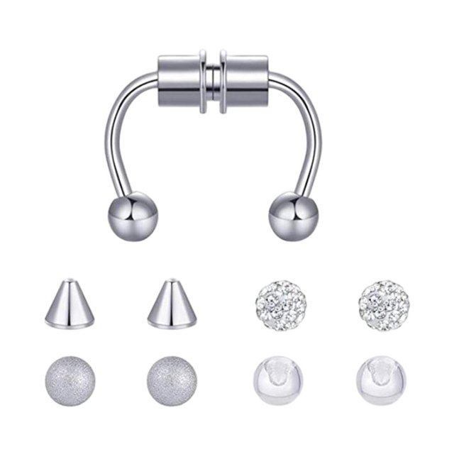 Aros Falsos Reutilizables de Acero Inoxidable Sunnimix para Mujeres