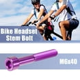 thumbnail image 2 of Unique Bargains Pink Universal M6x40 Bike Stem Bolt Bicycle Bike Headset Stem Bolt Bike Bicycle Accessory, 2 of 6