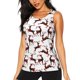 thumbnail image 1 of Fotbe Christmas Plaid Moose Blusas Sin Mangas para Mujer – Estilo Casual, Corte Suelto, Slim-Fit, Cuello Redondo Deportivo, Tops de Verano para Gimnasio y Yoga-Medium, 1 of 7