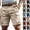 #03 Complexion, variant on Mens No Belt Dual Side Flap Cargo Pockets Cotton Twill Shorts Premium Stretch Pants Relaxed Fit Knee Length Outdoor Hiking Work Daily Bottoms, #03 Navy, 3XL