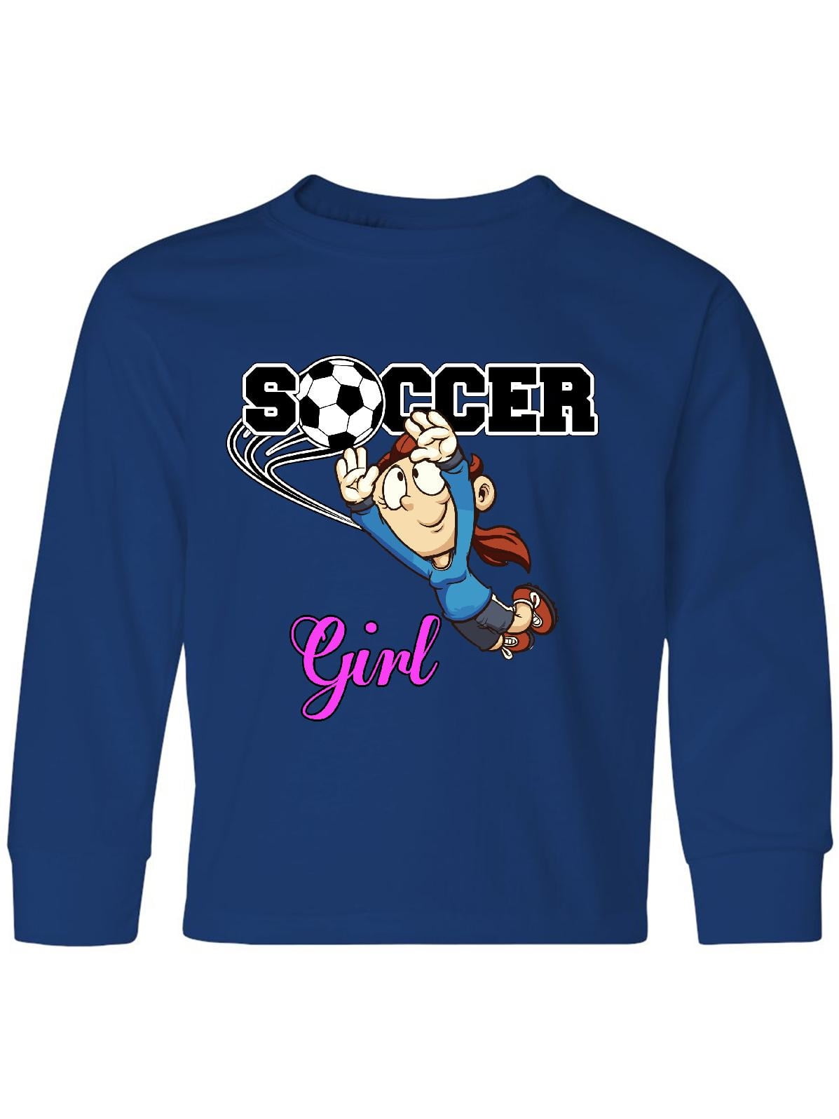 Soccer Girl Goalie Youth Long Sleeve TShirt