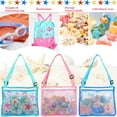 thumbnail image 5 of 3 Pack Beach Toy Kids Shell Collecting Totes for Holding Shells Beach Sand Toys for Boys Girls, 5 of 7