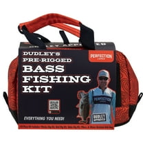 Perfection Lures Dudley's Pre-Rigged Bass Fishing Kit with Soft Plastics