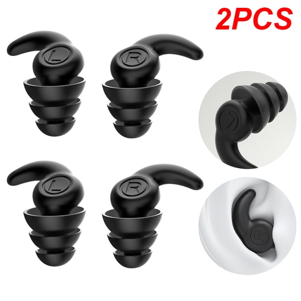 1 Par Tapones para Los Oídos Silicona Impermeables Dormir Nadar Color