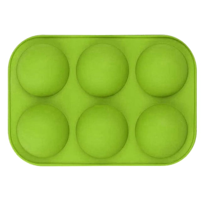 Advancent Moldes de silicona para jabón de media esfera, utensilios para hornear, utensilios para decoración de tortas con pudín, molde para Fondant de Herramientas y accesorios para hornear Verde Advancent HA002563-01